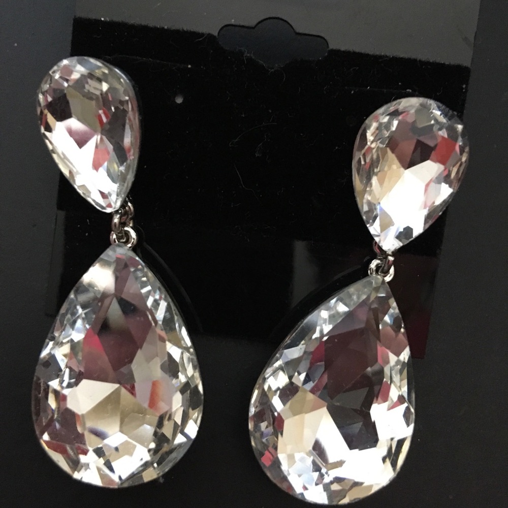 Crystal Pierced Earrings
